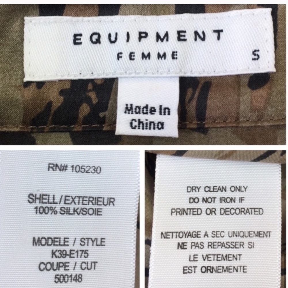 Equipment Printed Silk Button-Down Blouse - image 7